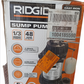 BOMBA SUMERGIBLE RIDGID 1/3HP 48 GAL/MIN NUEVA