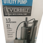 BOMBA SUMERGIBLE EVERBILT 1/3HP 27 GAL/MIN NUEVA