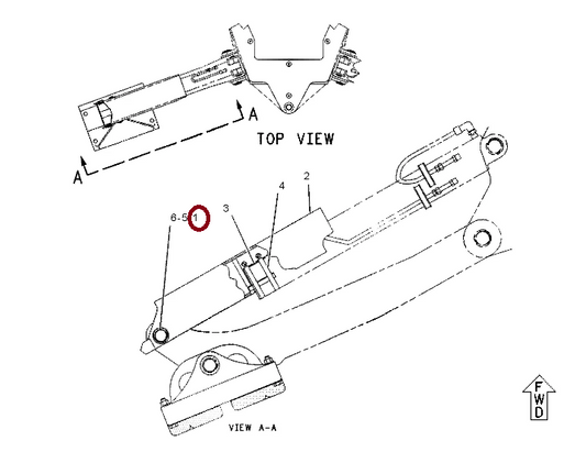 PERNO NUEVO PARA ESTABILIZADOR PARA RETRO CAT 416B, 416C, 416E, 420D, 420E (1301638)